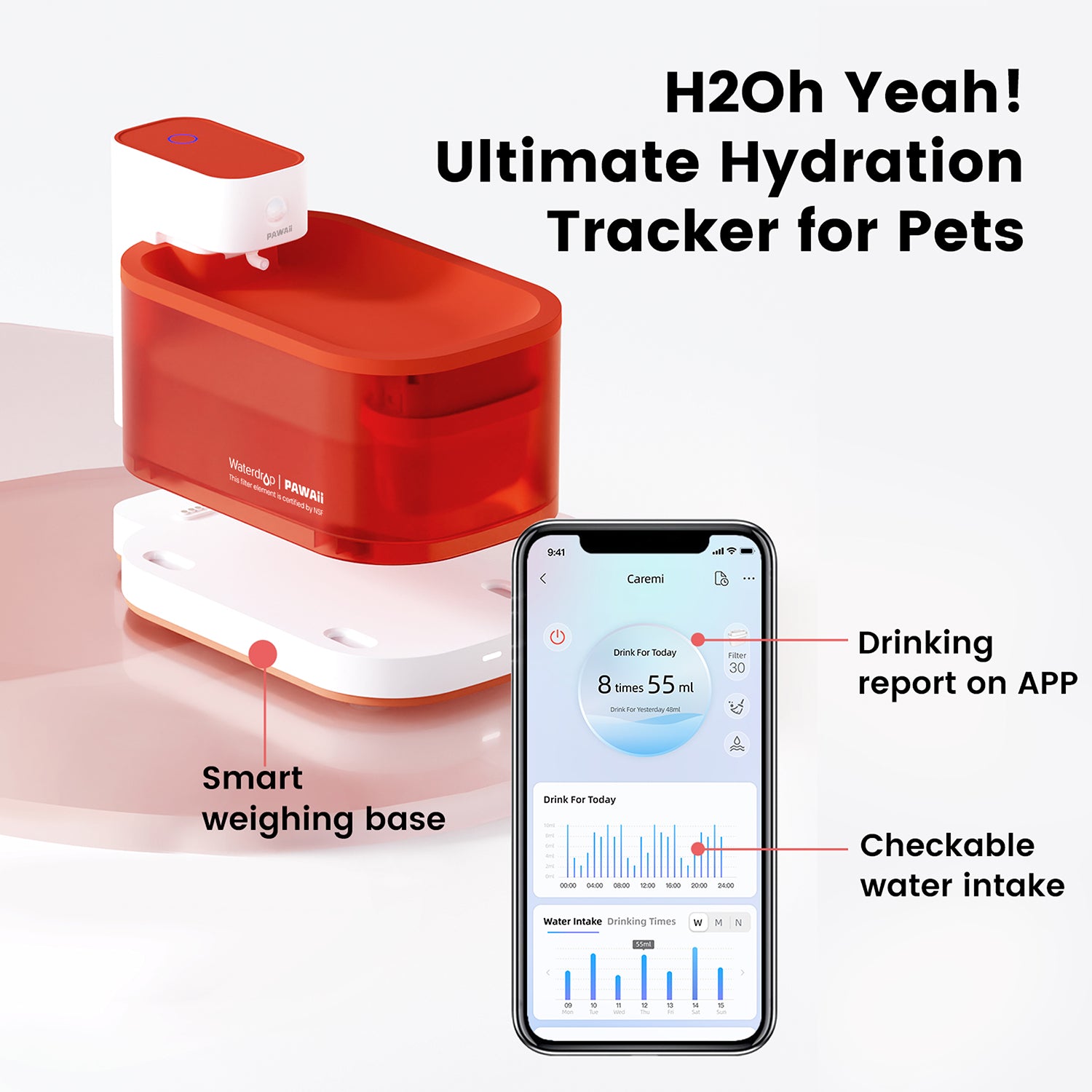 Battery-operated Pet Water Fountain Pro