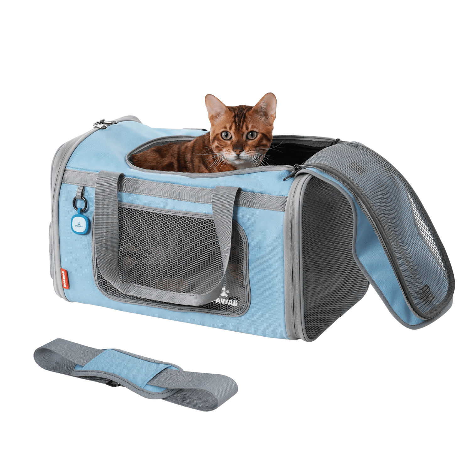 Pawaii Pet Carrier, Tsa Airline Approved Cat Carrier, Soft Sided Collapsible  Pet Travel Carrier, Foldable, Protable